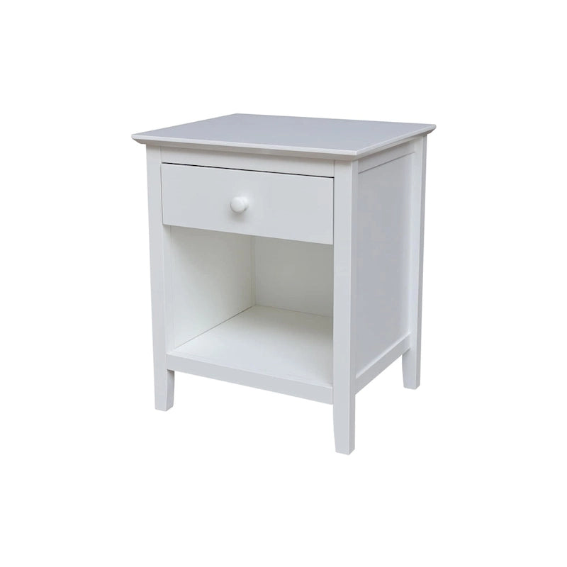 International Concepts Solid Wood Nightstand with One Drawer
